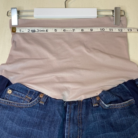 7 For All Mankind A Pea In The Pod Boot Cut Maternity Jeans with Full Band Sz 30 - Picture 10 of 16